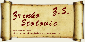 Zrinko Stolović vizit kartica